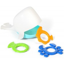 Детска играчка за баня Babyono - Whale kiper, бяла