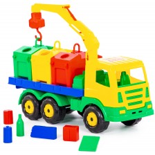 Детска играчка Polesie Toys - Камион за боклук с аксесоари