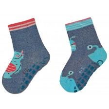 Детски чорапи с бутончета Sterntaler - 2 чифта, 25/26, 3-4 години -1