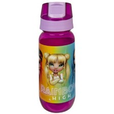Детска бутилка за вода Undercover Scooli - Aero, Rainbow High, 450 ml -1