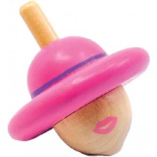 Детска играчка Svoora - Дамата, дървен пумпал Spinning Hats