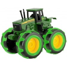Детска играчка John Deere - Трактор, с чудовищни светещи гуми -1
