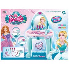 Детска тоалетка с аксесоари Raya Toys -  Ледена принцеса