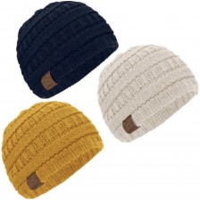 Детска зимна шапка KeaBabies - 6-36 месеца, 3 броя -1