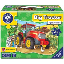 Детски пъзел Orchard Toys - Големият трактор, 25 части -1