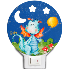 Детска нощна LED лампа Dekori - Дракон -1