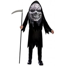 Детски карнавален костюм Amscan - Grim Reaper Big Head, 10-12 години