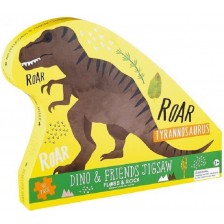 Детски пъзел Floss and Rock - Динозаври, 40 части