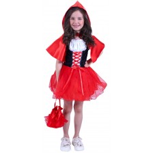 Детски карнавален костюм Rappa - Червената шапчица, 3 части, S (80-90 cm) -1