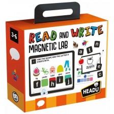 Детска игра Headu - Прочети и напиши, Магнитна лаборатория (английски език) -1