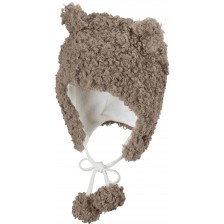 Детска зимна шапка ушанка Sterntaler - Мече, 45 cm, 6-9 месеца