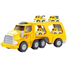 Детски игрален комплект Sonne - Камион с платформа и автомобили