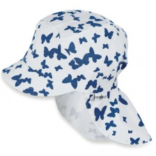 Детска шапка с UV 30+ защита Sterntaler - С платка на врата, 49 cm, 12-18 месеца
