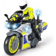 Детска играчка Dickie Toys - Полицейски мотор, с моторист