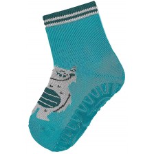 Детски чорапи със силикон Sterntaler - Fli Air, сив меланж, 17/18, 6-12 месеца