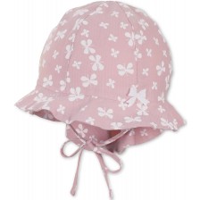 Детска лятна шапка с UV 50+ защита Sterntaler - С цветя, 45 cm, 6-9 месеца -1