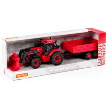 Детска играчка Polesie - Трактор с лопата и ремарке -1