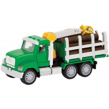 Детска играчка Battat Driven - Мини камион за дърводобив