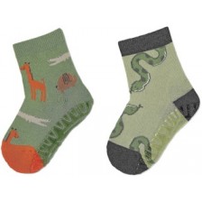 Детски чорапи Sterntaler - С животни, 23/24 размер, 2-3 години, 2 чифта