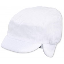 Детска лятна шапка с UV 50+ защита Sterntaler - 49 cm, 12-18 месеца, бяла