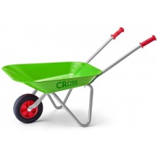 Детска метална градинска количка Woody - Cross, зелена -1