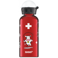 Детска бутилка Sigg KBT – Funny cows, червена, 0.4 L
