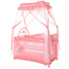 Детска кошара Lorelli Magic Sleep - Princess, розова