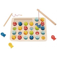 Детска игра Tooky Toy - Магнитен риболов с букви -1