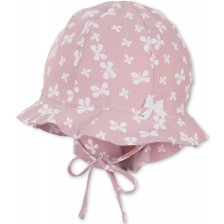 Детска лятна шапка с UV 50+ защита Sterntaler - С цветя, 53 cm, 2-4 години -1