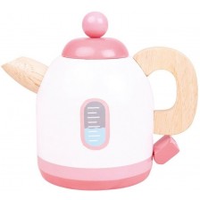 Детска дървена играчка Bigjigs - Кухненска кана, розова -1