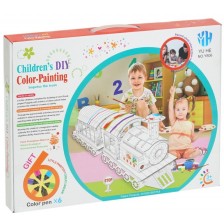 Детски комплект GОТ - Влак за сглобяване и оцветяване