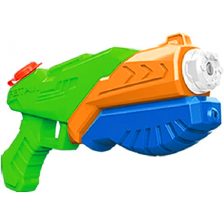 Детска играчка Raya Toys - Воден пистолет, зелено-оранжев -1