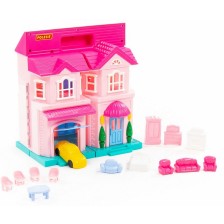 Детска играчка Polesie - Къща за кукли Sophie, 14 части