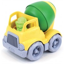 Детска играчка Green Toys - Бетоновоз, жълто и зелено -1