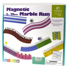 Детска игра Tooky Toy - Магнитна писта с топчета, Marble Run