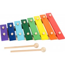 Детски дървен ксилофон Small Foot, цветен