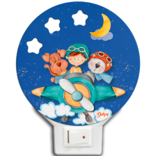 Детска нощна LED лампа Dekori - Самолет