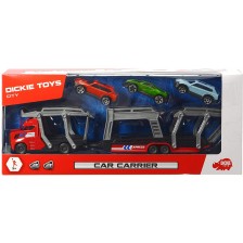 Детска играчка Dickie Toys -  Автовоз с три коли, асортимент