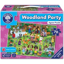 Детски пъзел Orchard Toys - Дървесно парти, 70 части