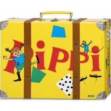 Детски куфар Pippi - Големият куфар на Пипи, жълт, 32 cm -1