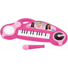 Детска играчка Lexibook - Електронно пиано Barbie, с микрофон -1