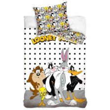 Детски спален комплект Sonne - Looney Tunes, 2 части -1