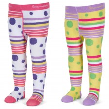Детски памучни чорапогащници Sterntaler  - 2 броя, 80 cm, 8-9 месеца -1