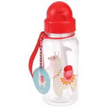 Детска бутилка за вода Rex London - Ламата Доли, 500 ml -1