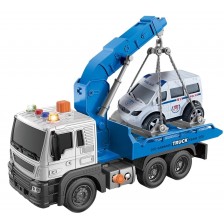 Детски камион пътна помощ Raya Toys - С музика и светлини, 1:16 -1