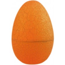 Детска играчка Raya Toys - Динозавър за сглобяване, оранжево яйце -1