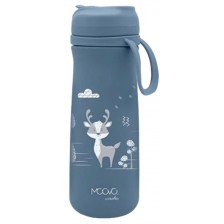 Детски термос със сламка Nuvita - 500 ml, Powder Blue