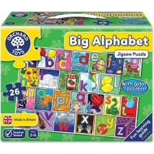 Детски пъзел Orchard Toys - Голяма азбука, 26 части