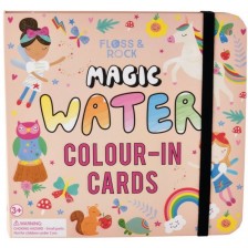 Детски карти за оцветяване Floss and Rock Magic Water - Феята на дъгата