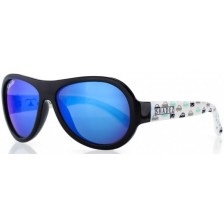 Детски слънчеви очила Shadez - 7+, черни с колички -1